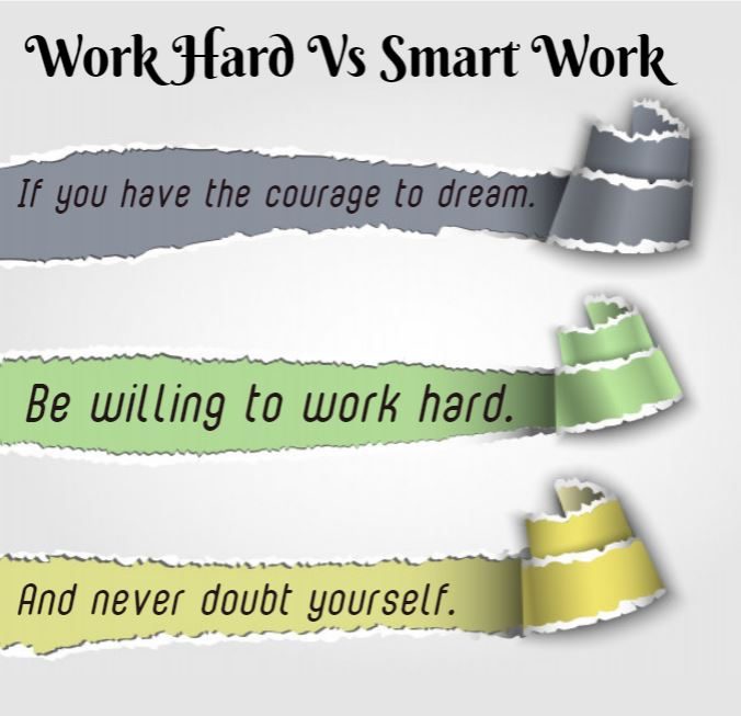 Comparision Between Hard Work And Smart Work